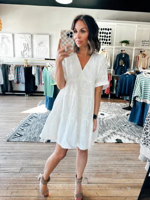 Daisy White Floral Mini Dress