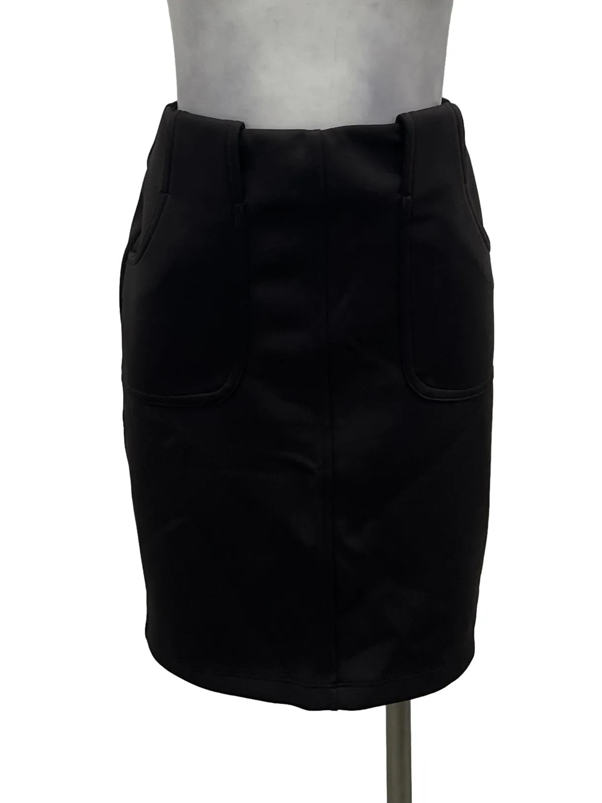 Dark Grey Lined Skirt