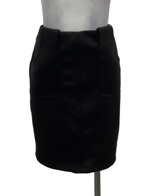 Dark Grey Lined Skirt