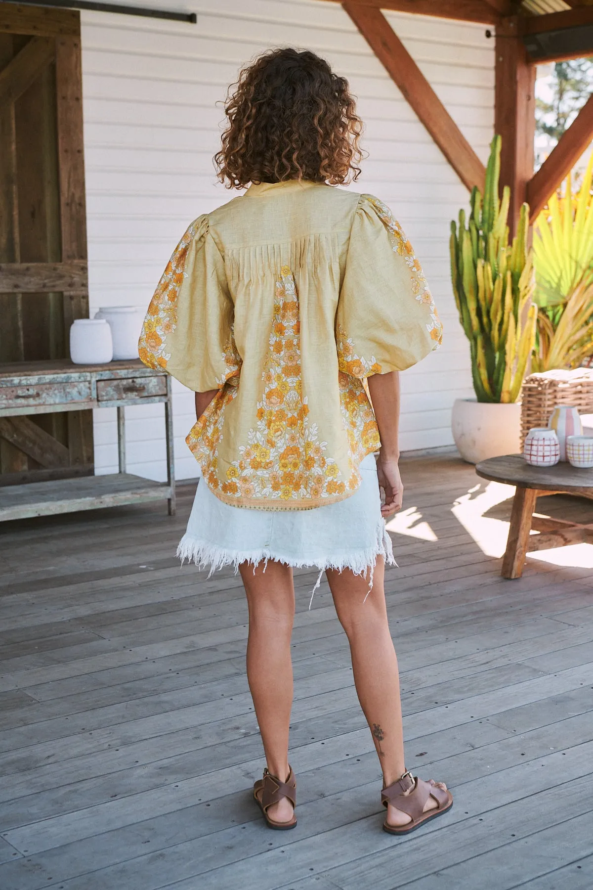 Daylilies Print Birdie Blouse
