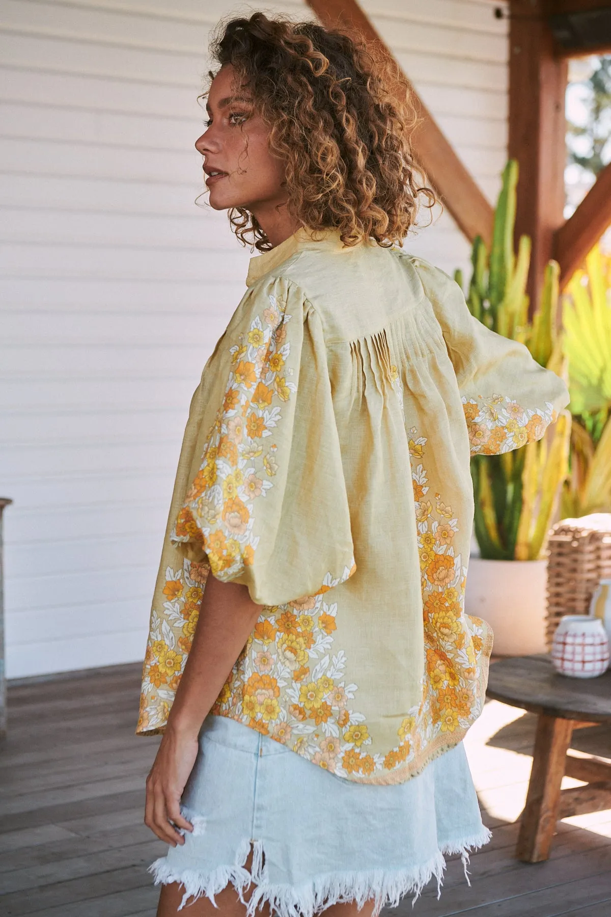 Daylilies Print Birdie Blouse