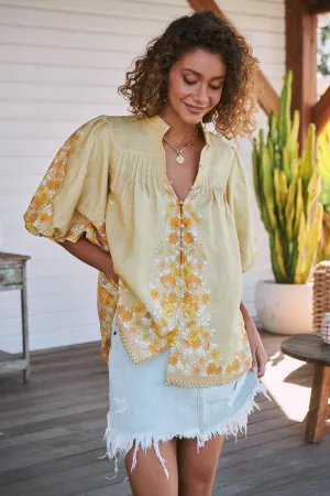 Daylilies Print Birdie Blouse