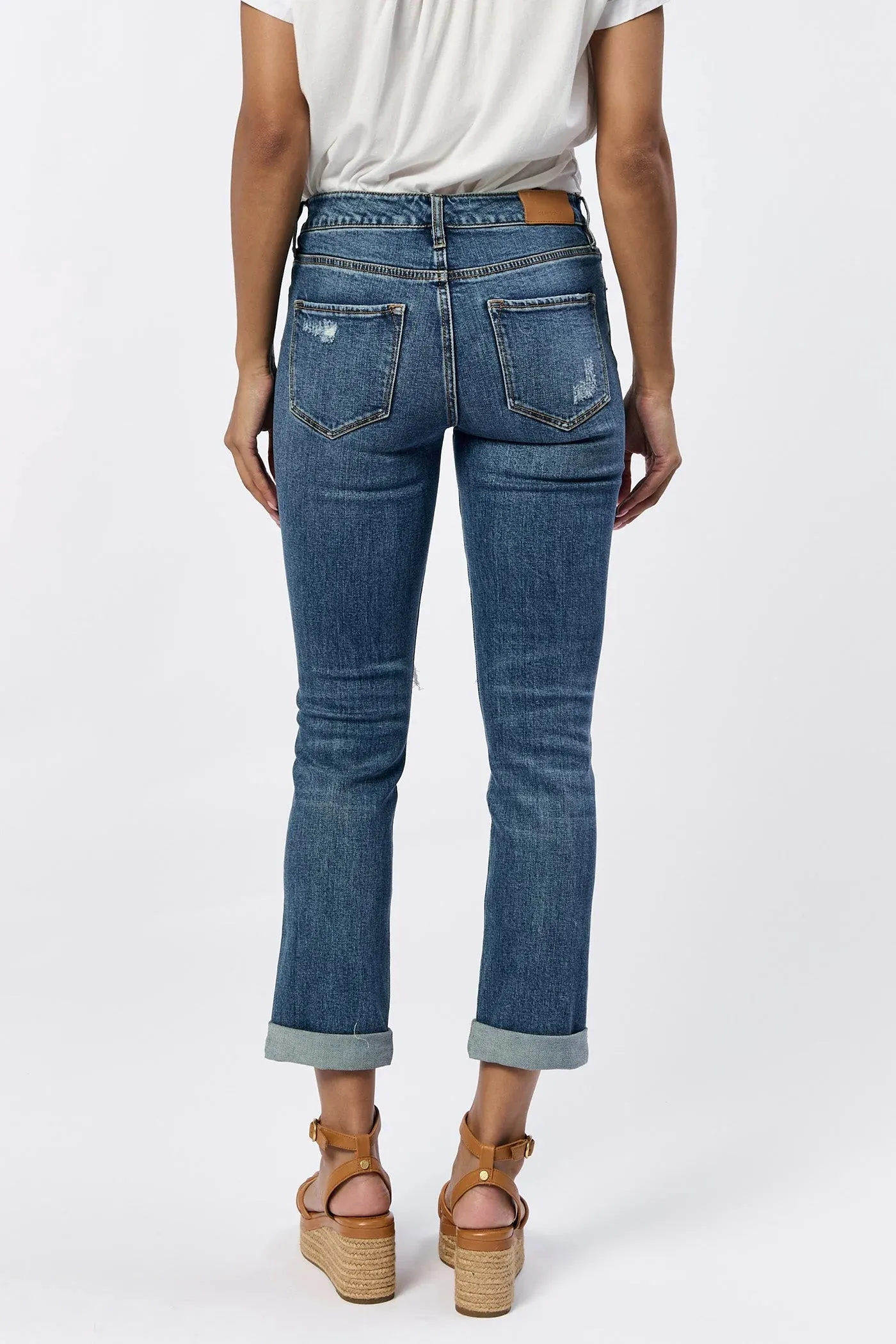 Dear John- Blaire Cuffed Straight Leg Jeans Boston