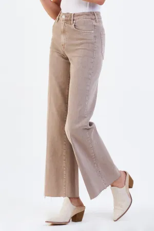 Dear John Denim Fiona Super High Rise Wide Leg Jeans, Cashmere