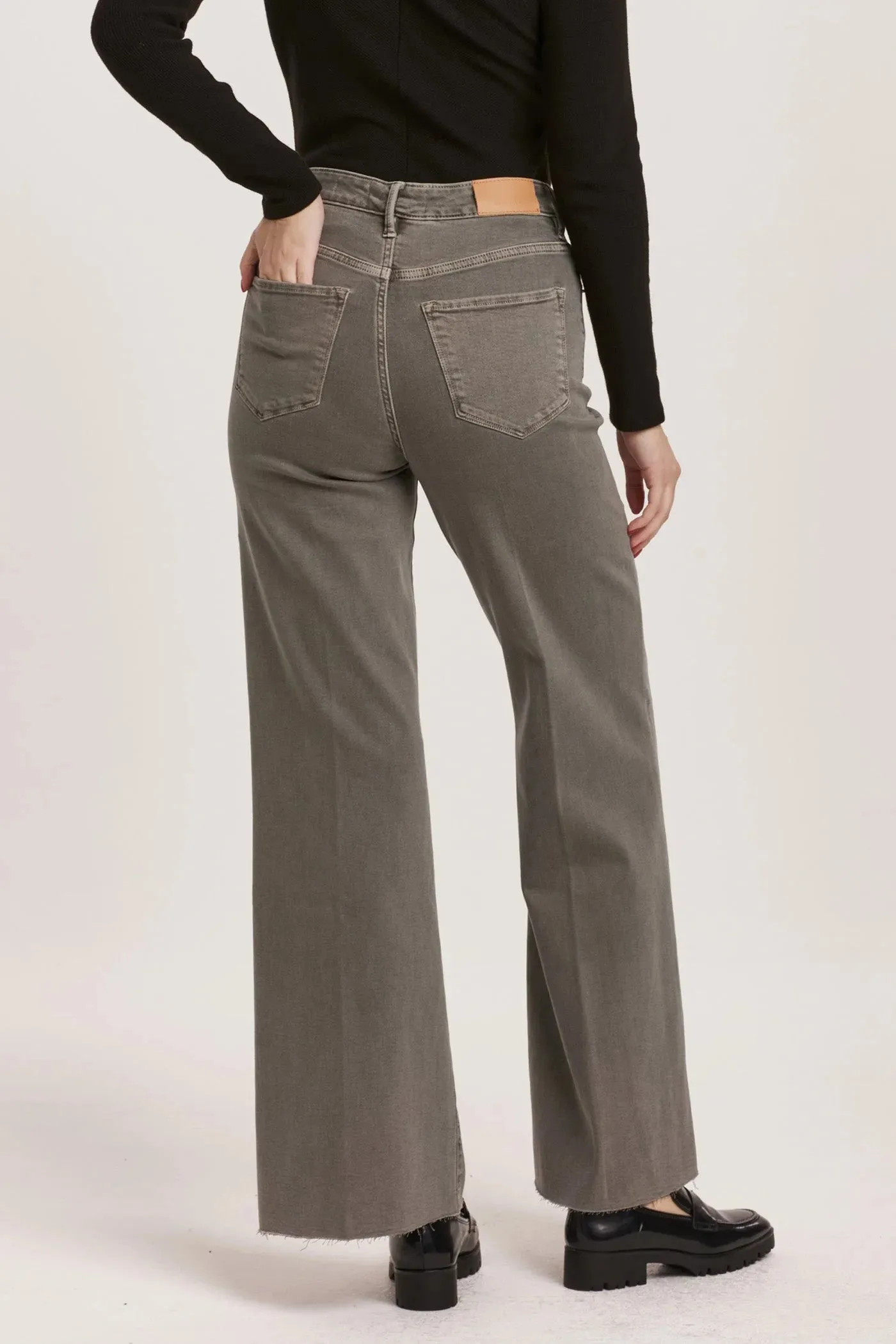Dear John Fiona Graphite Wide Leg Jeans