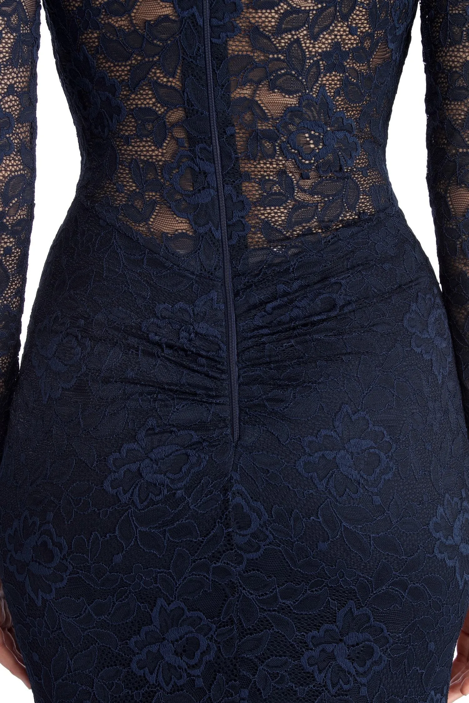 Delilah Illusion Stylish Lace Formal Dress