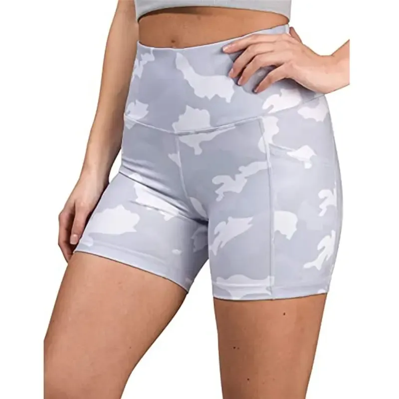 Destiny High-Rise Camo Pocket Biker Shorts