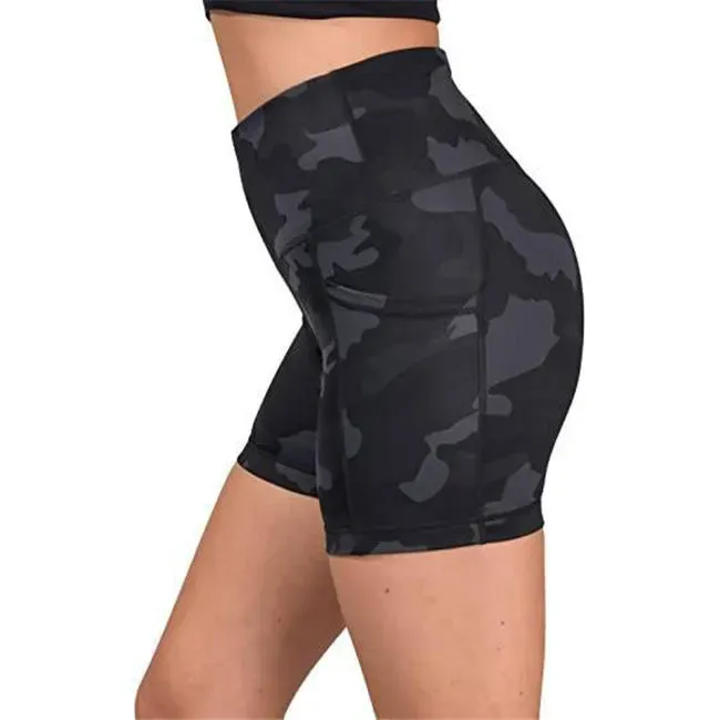 Destiny High-Rise Camo Pocket Biker Shorts