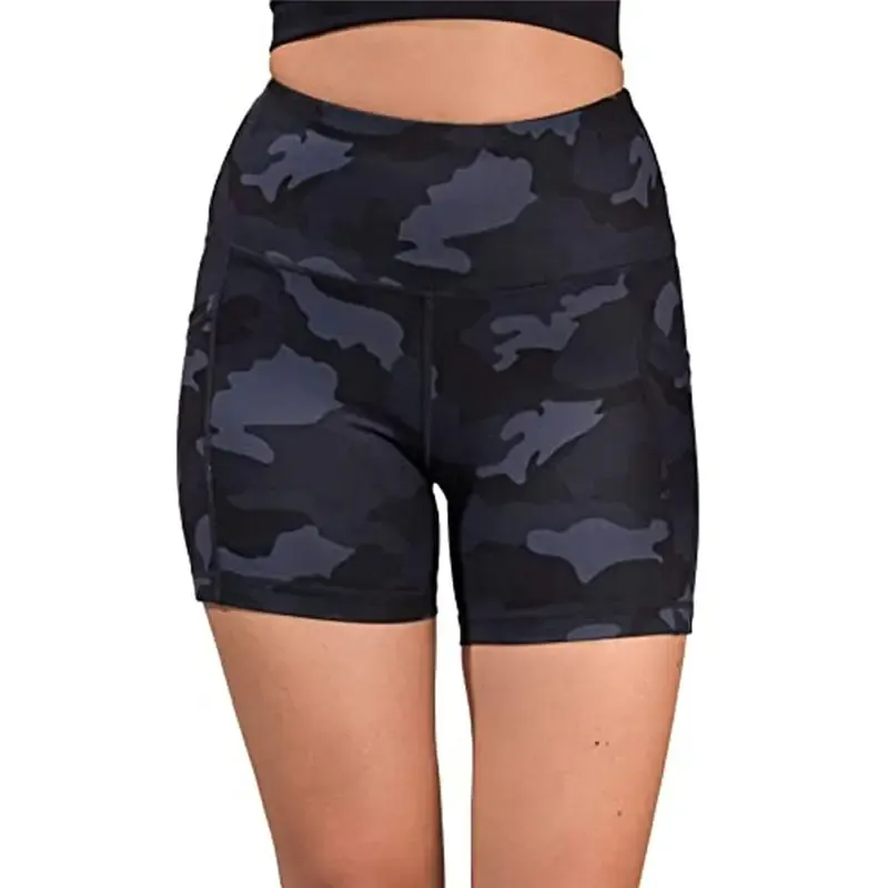 Destiny High-Rise Camo Pocket Biker Shorts
