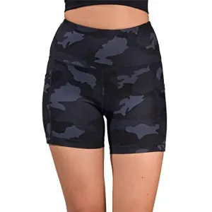 Destiny High-Rise Camo Pocket Biker Shorts