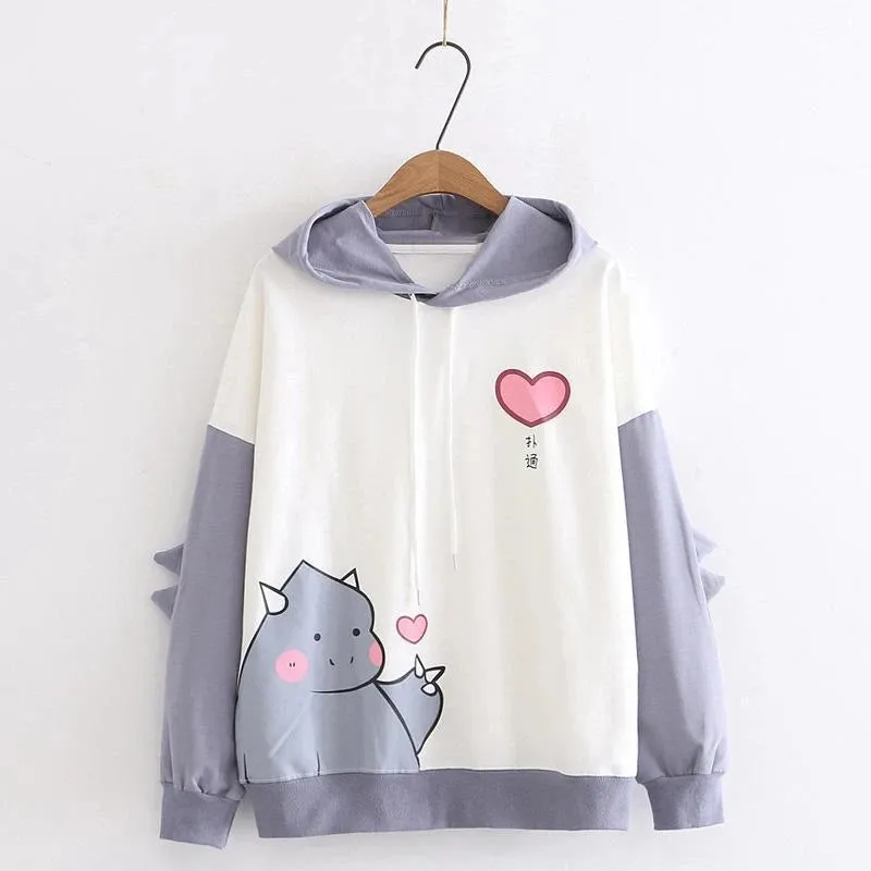 DINOSAUR LOVE PRINT HOODIE UB2668