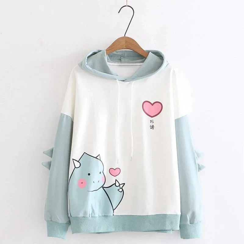 DINOSAUR LOVE PRINT HOODIE UB2668