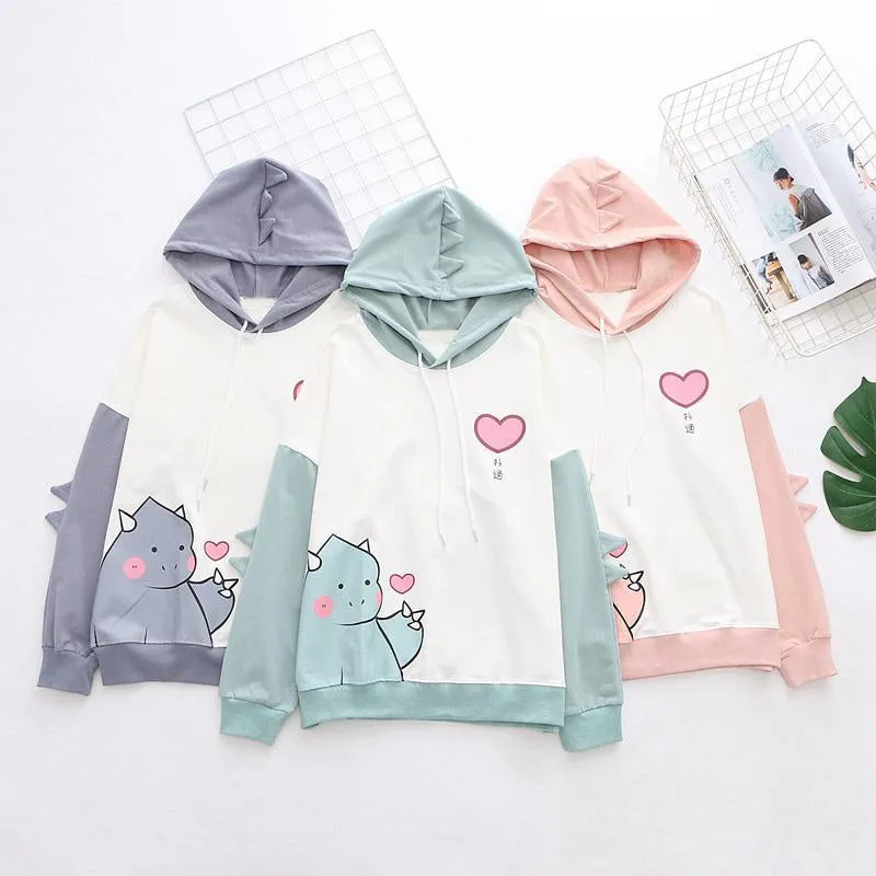 DINOSAUR LOVE PRINT HOODIE UB2668