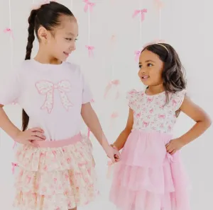 Ditsy Floral Short Sleeve Tutu Dress