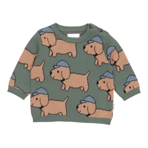 Dog Knit Jumper Light Spruce