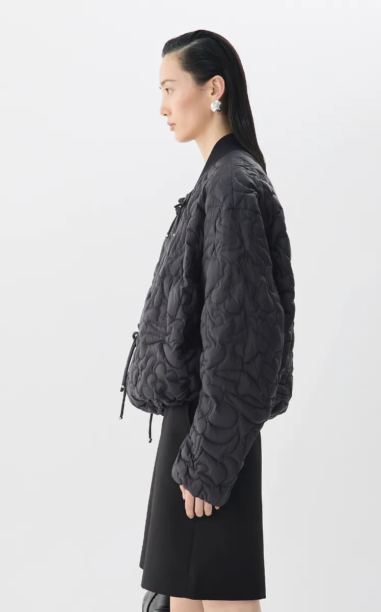 Down coat / JNBY Chinese Knot Oversized Quilted Down Jacket