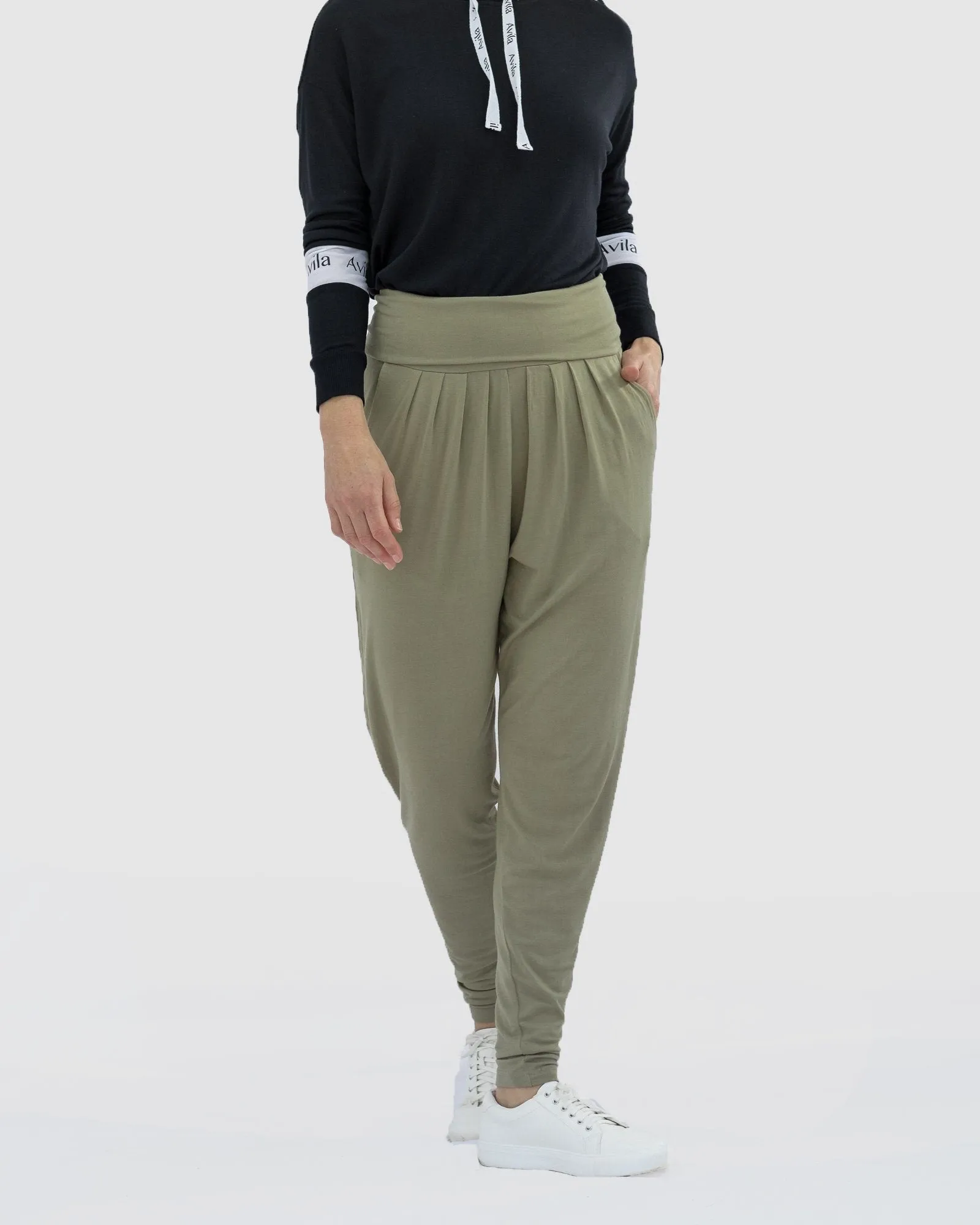 Drape pants - Sage