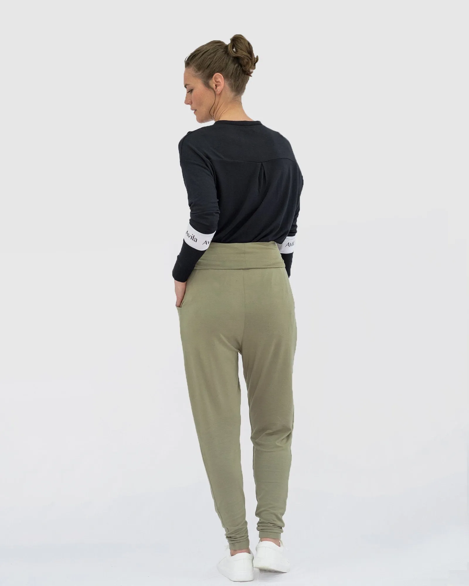 Drape pants - Sage