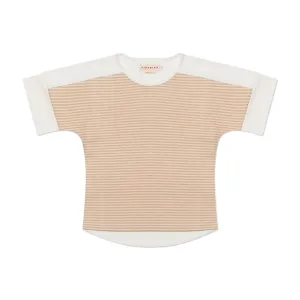Dropped Shoulder Striped Tee