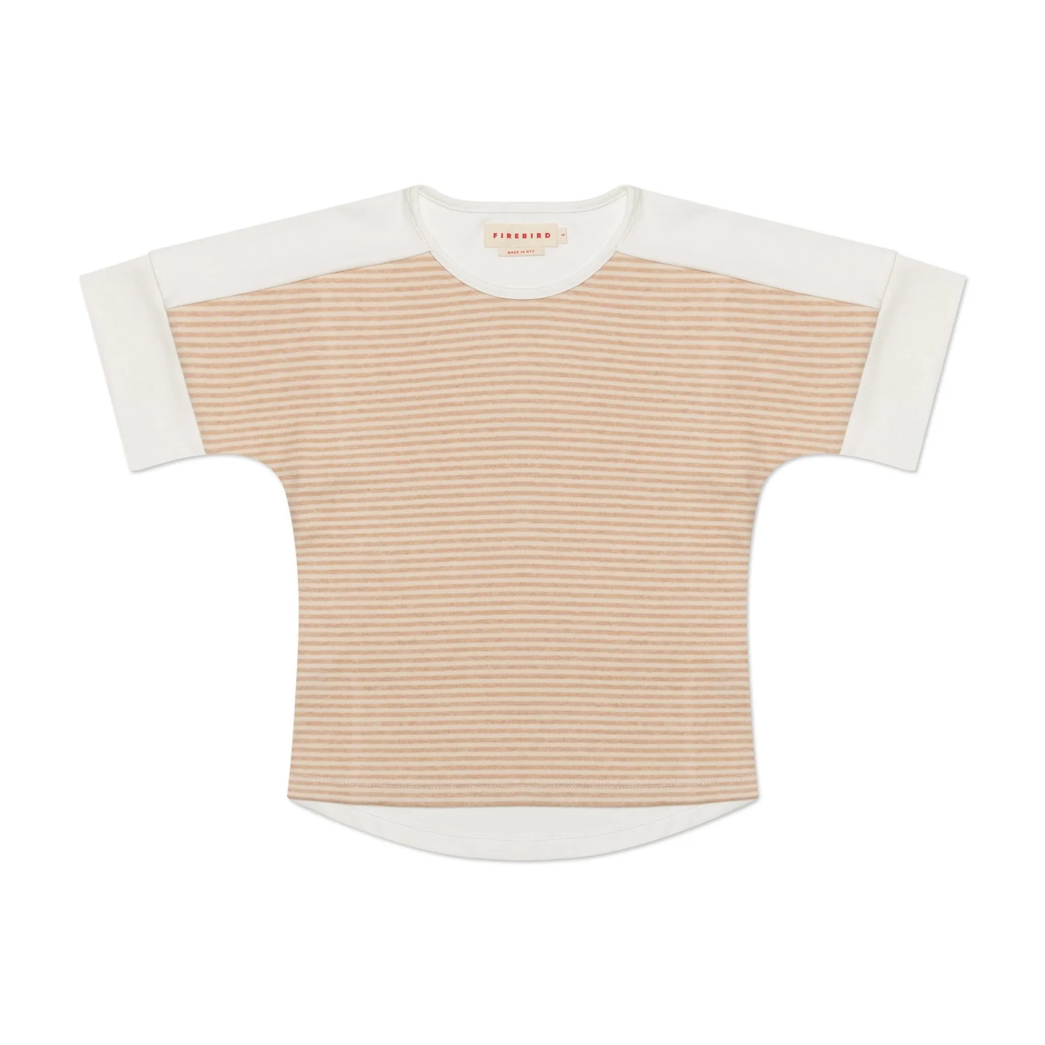 Dropped Shoulder Striped Tee