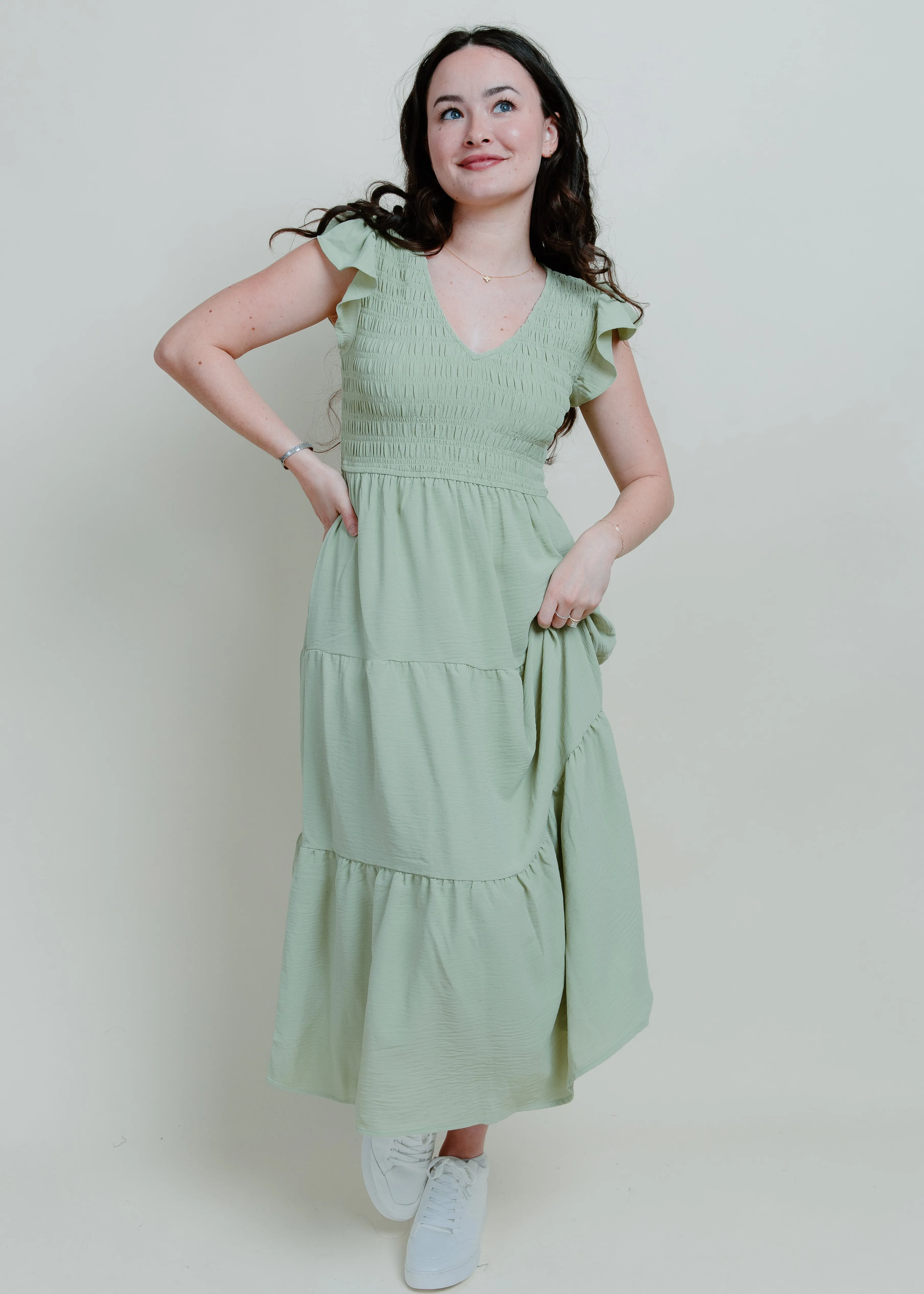 Easy Goes It Maxi Dress - Sage