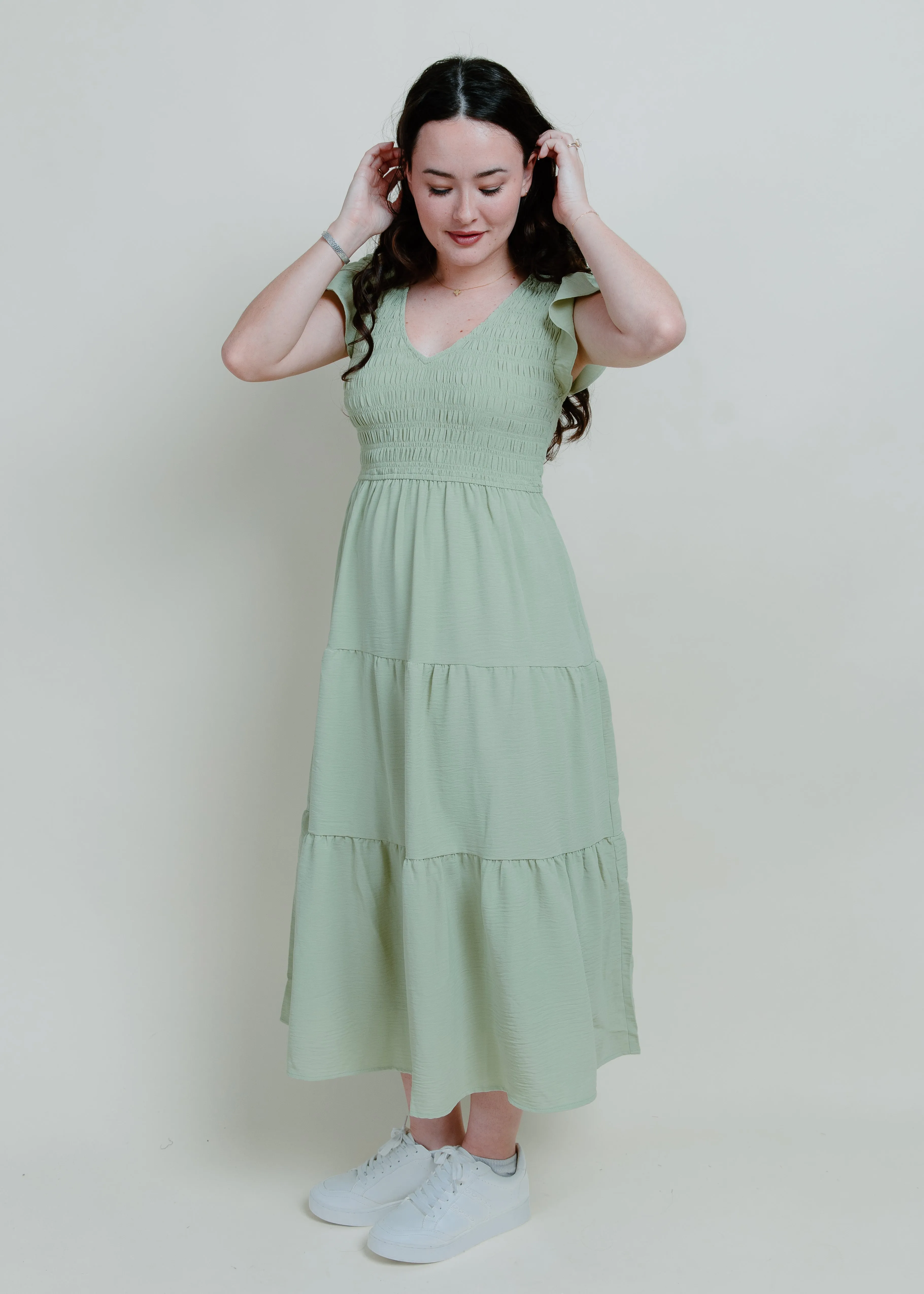 Easy Goes It Maxi Dress - Sage