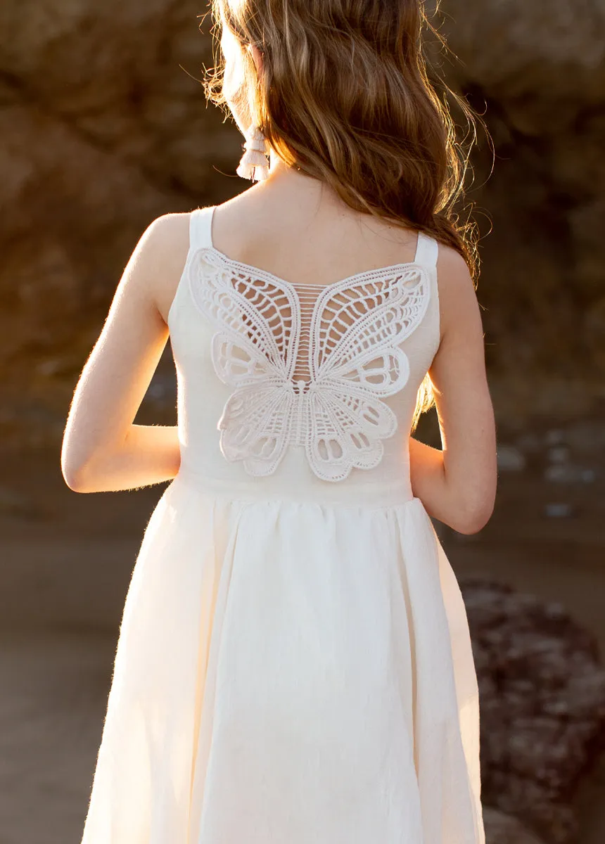 Effie Dress in Cream