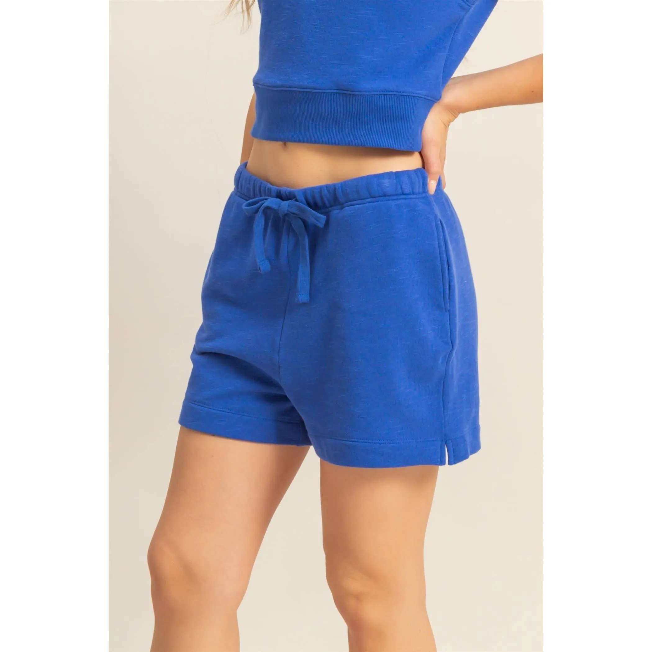Elasticized Waist Flowy Shorts