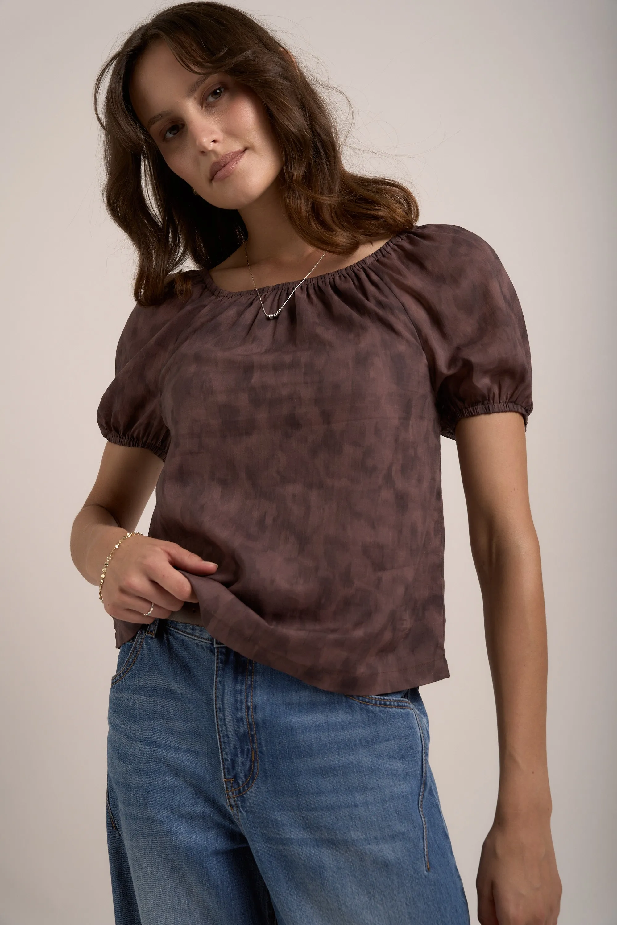 Elementary Louise Puff Sleeve Top
