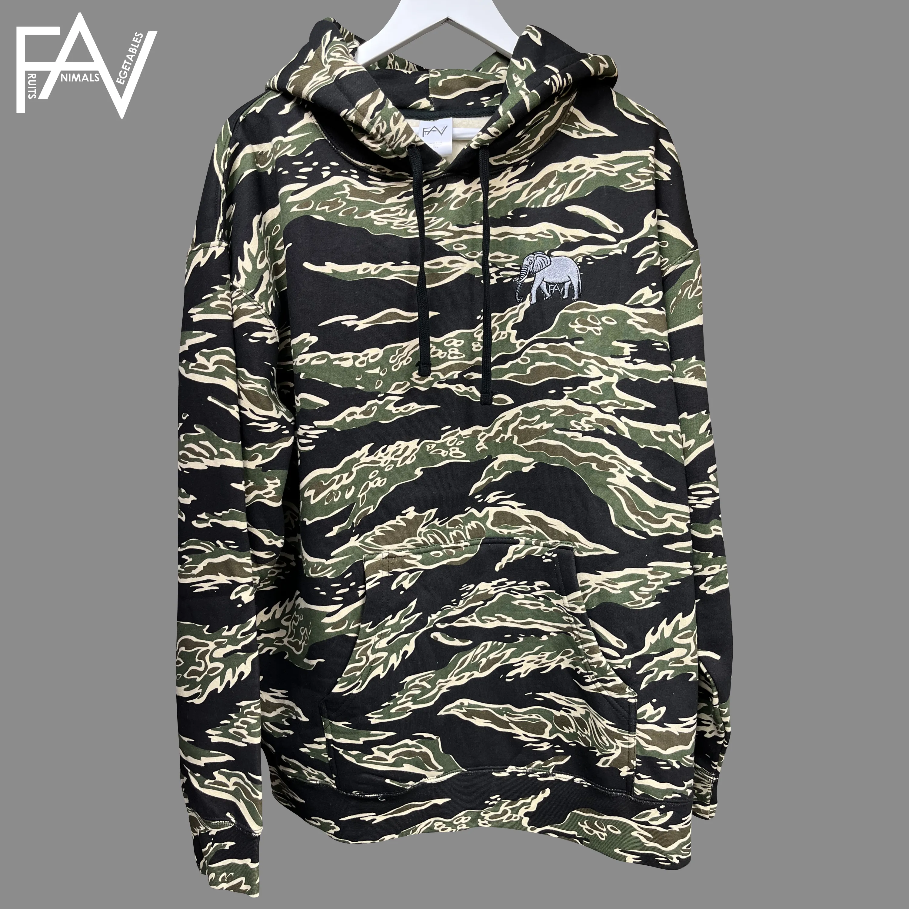 Elephant - Jungle Camo Heavyweight Hoodie