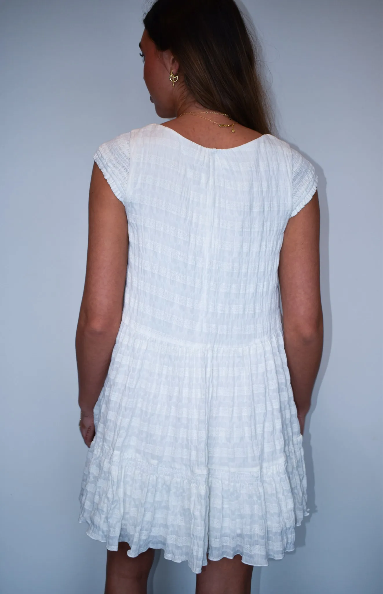 Ella Scoop Neck Babydoll Dress
