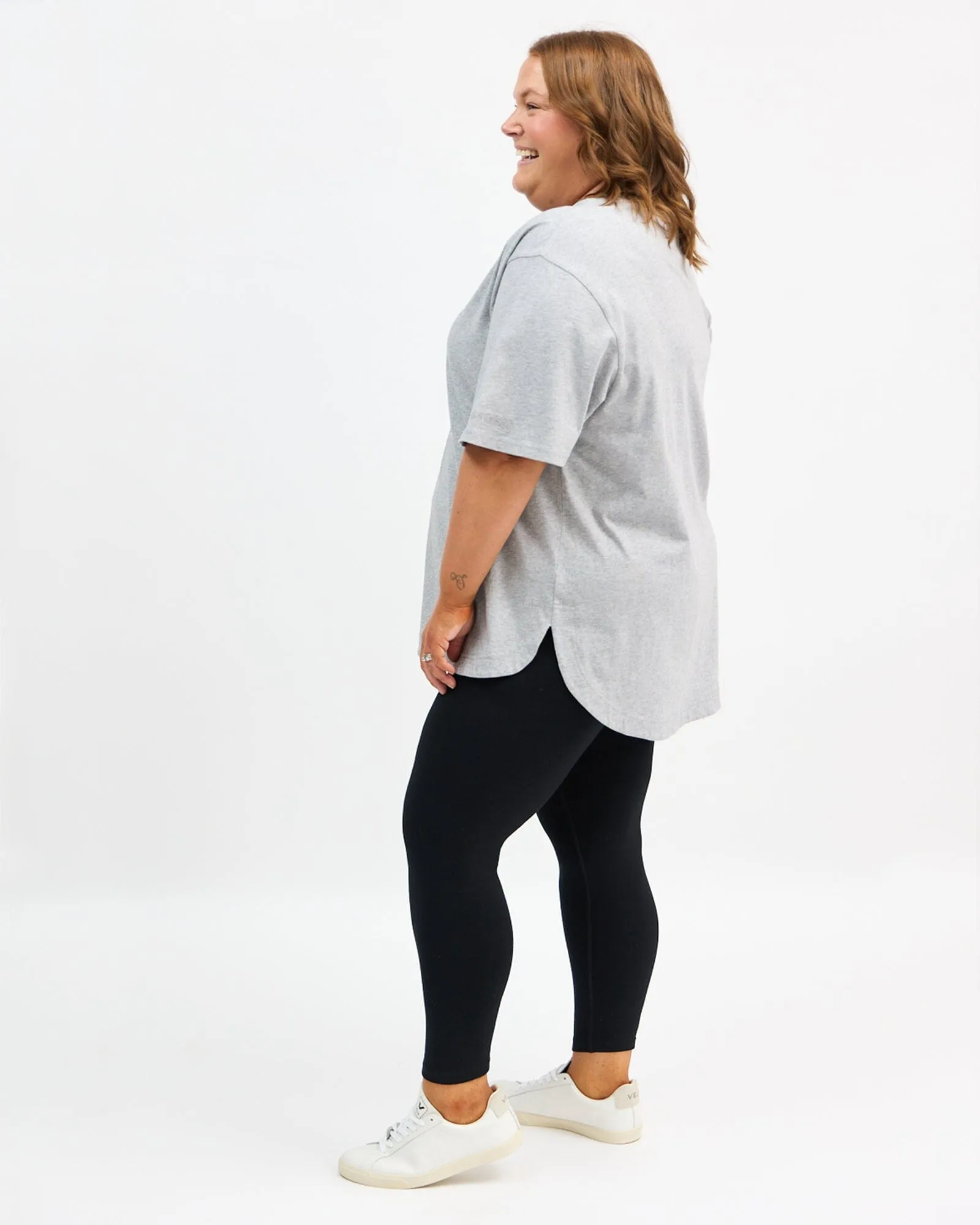 Elsie Long Tee - Grey