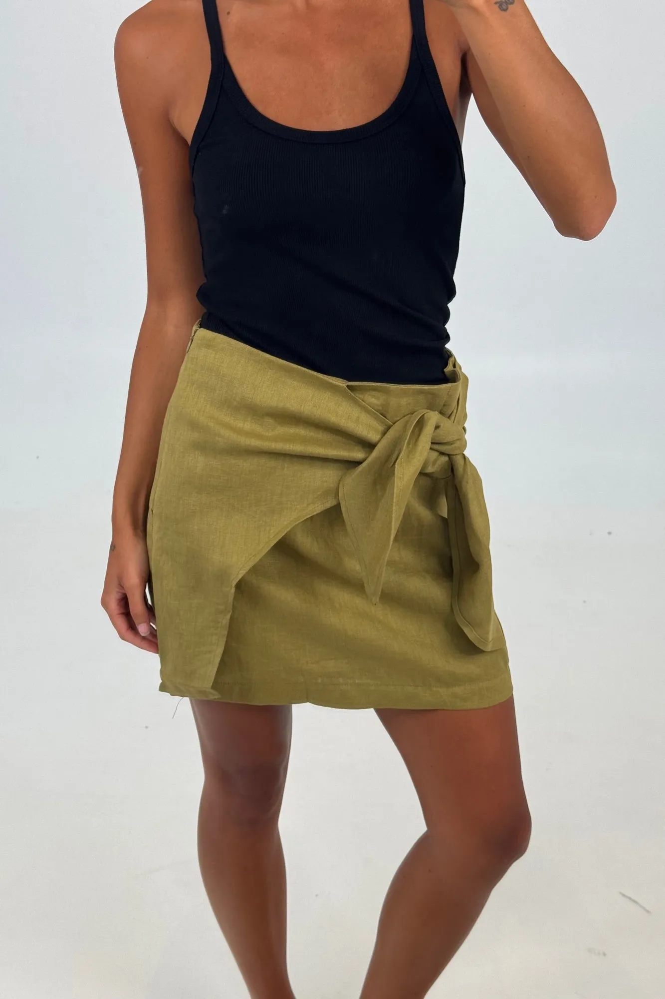 Emmanuella Mini Skirt Cashew