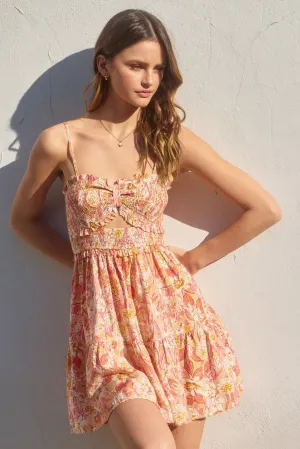 Emory Smocked Sweetheart Mini Dress