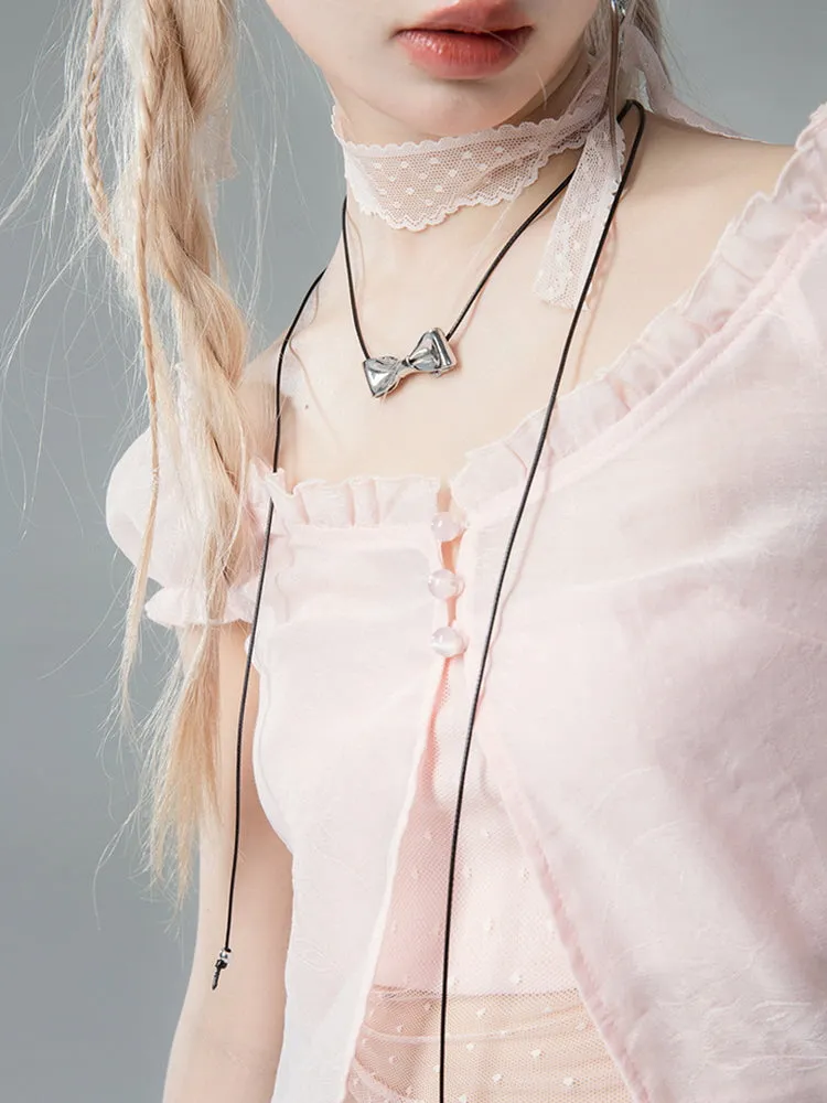Enchanted Lace Puff Blouse