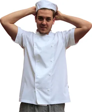 EPIC Light Weight Short Sleeve Chef Jacket - White