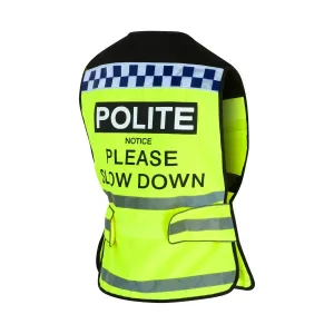 Equisafety POLITE Horse Waistcoat - Please Slow Down
