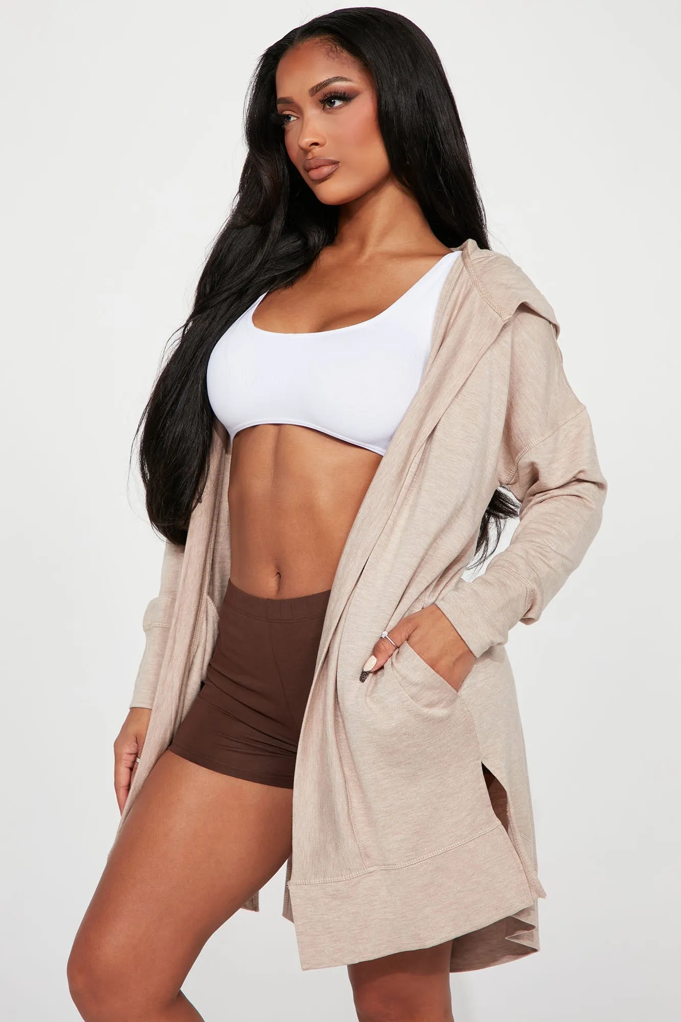 Errands To Run Long Jacket - Beige