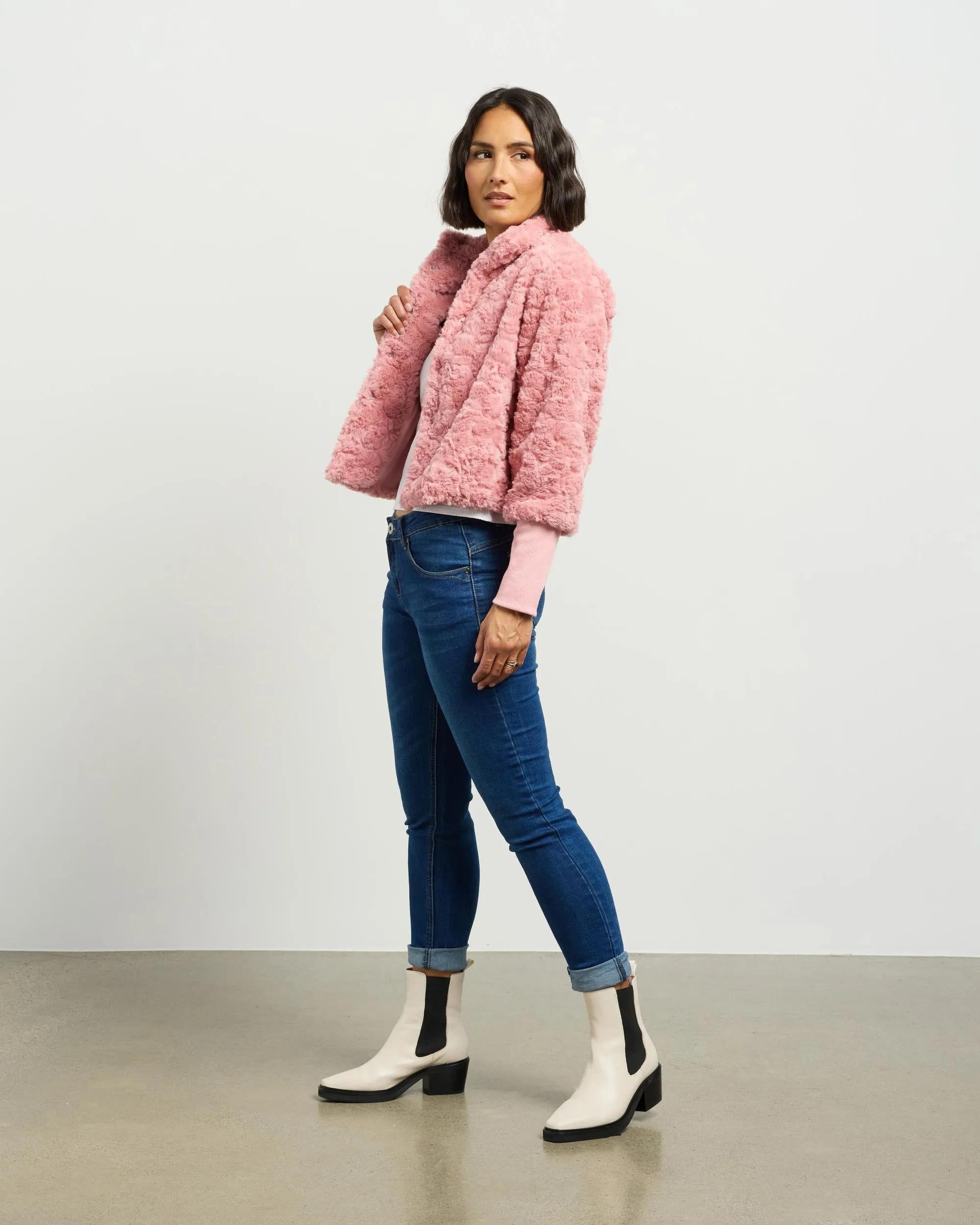 et alia Vintage Fur Jacket - Blush