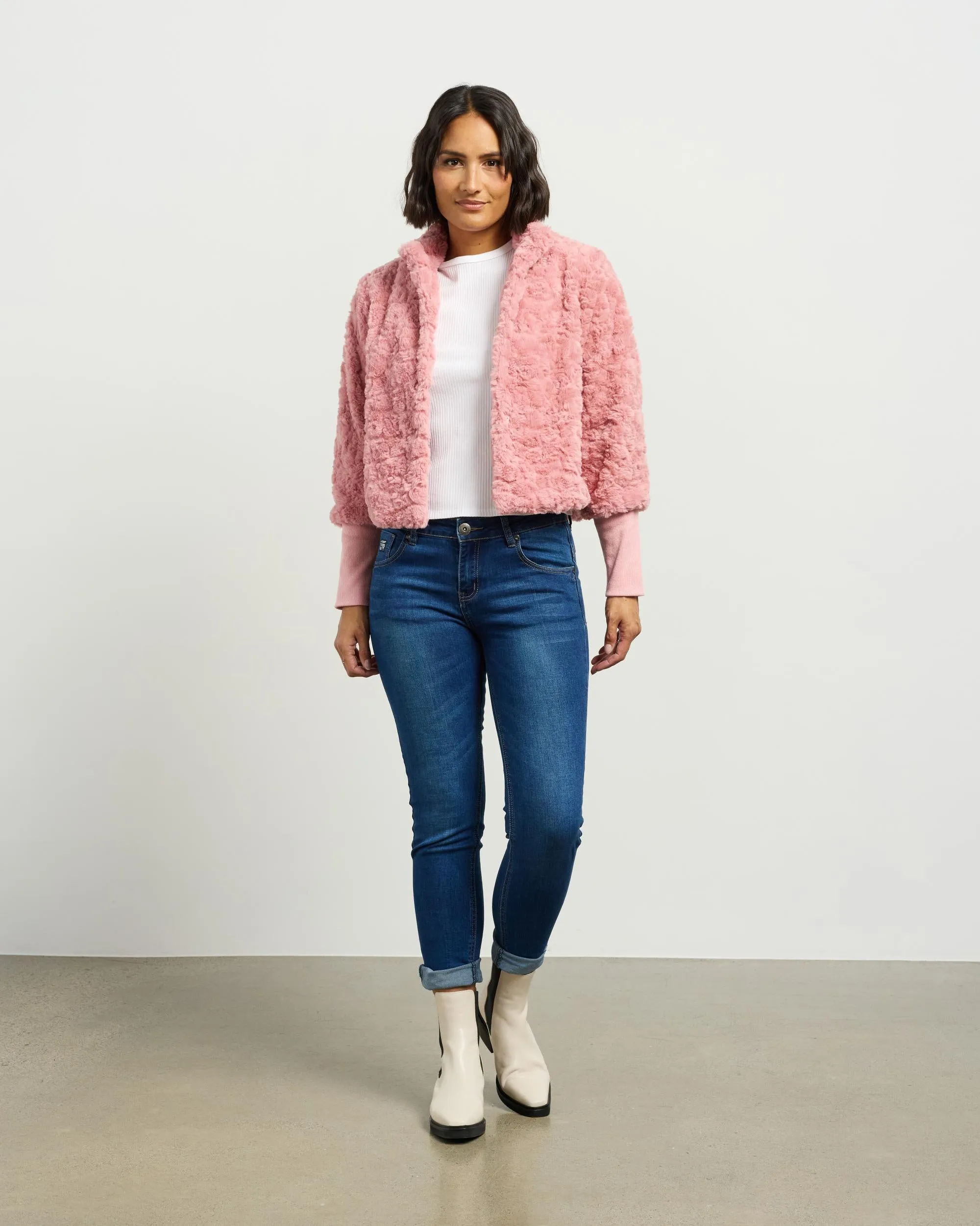et alia Vintage Fur Jacket - Blush
