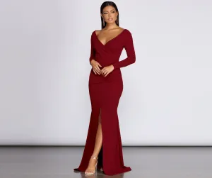 Eva Off The Charming Shoulder Mermaid Dress