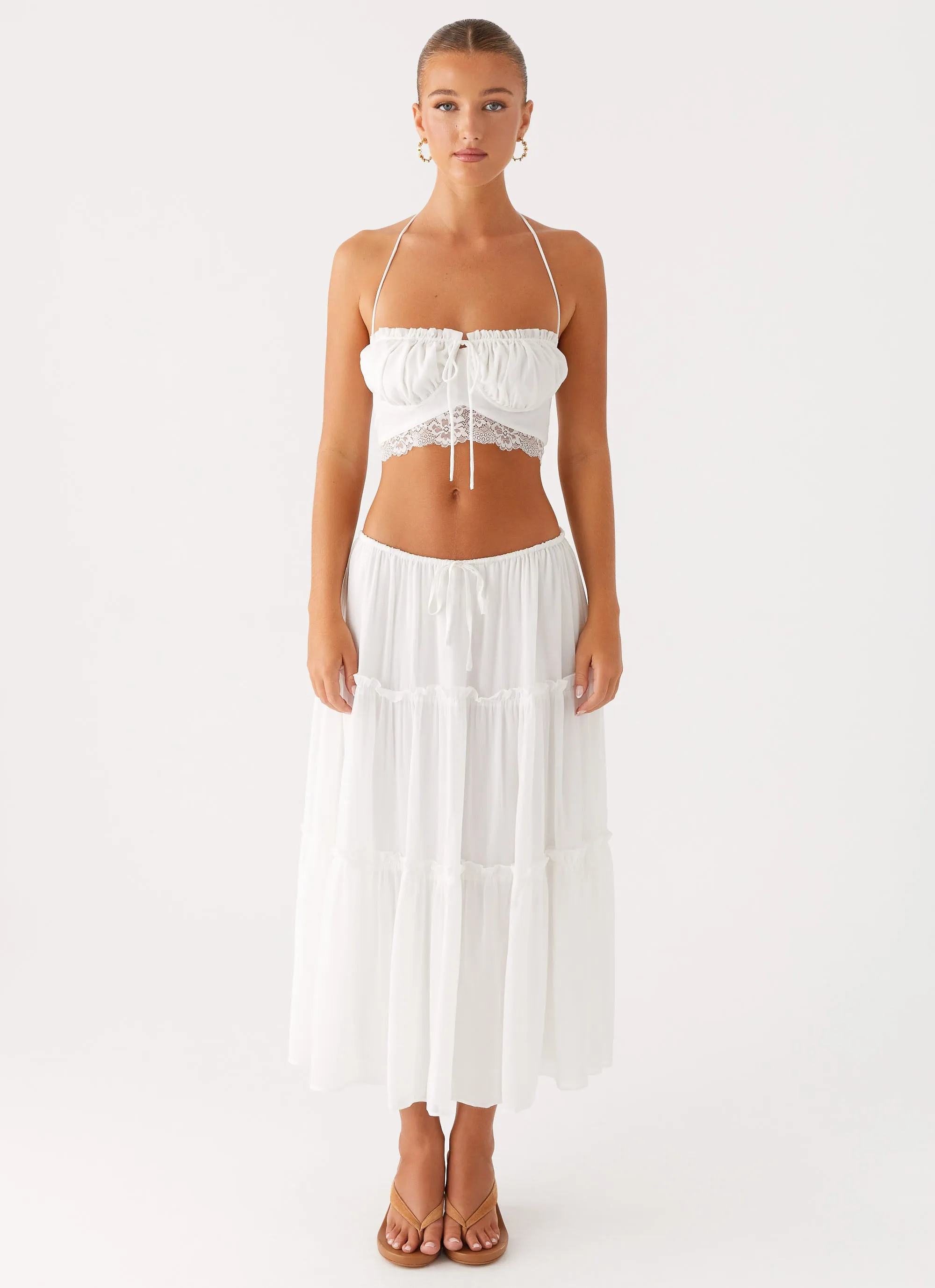 Evi Midi Skirt - Ivory