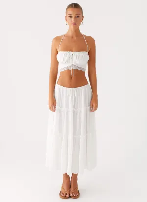 Evi Midi Skirt - Ivory