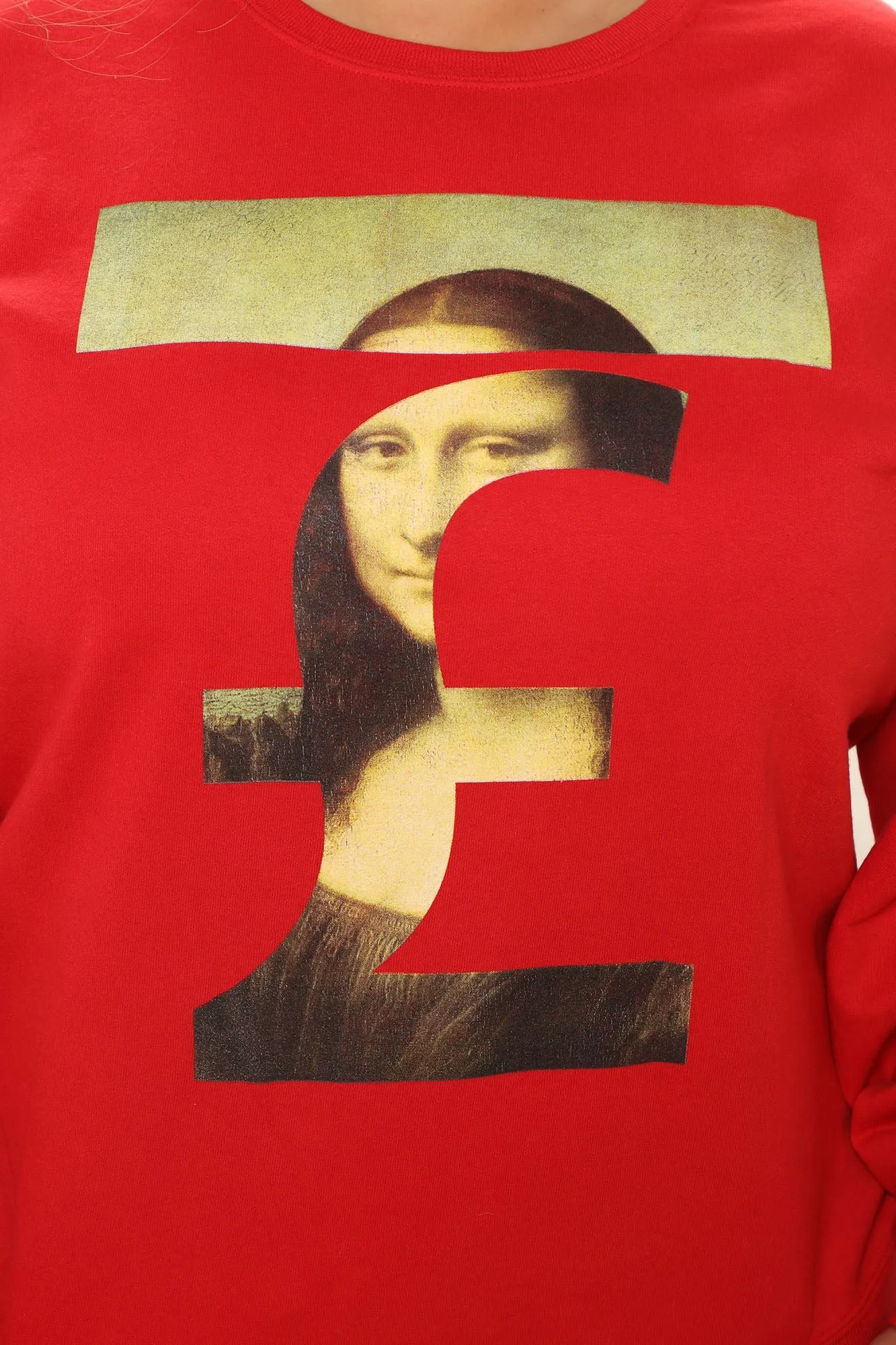 Fake Smile Sweatshirt - Red