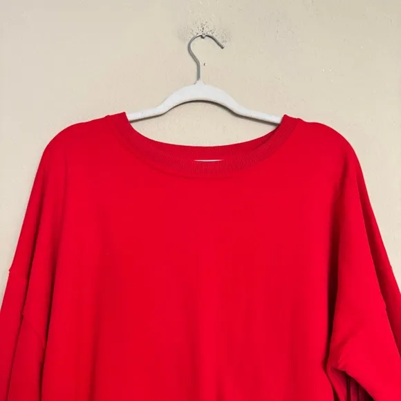Fantastic Fawn Sweater Size L Red Fringe Detailed Western Country Rodeo