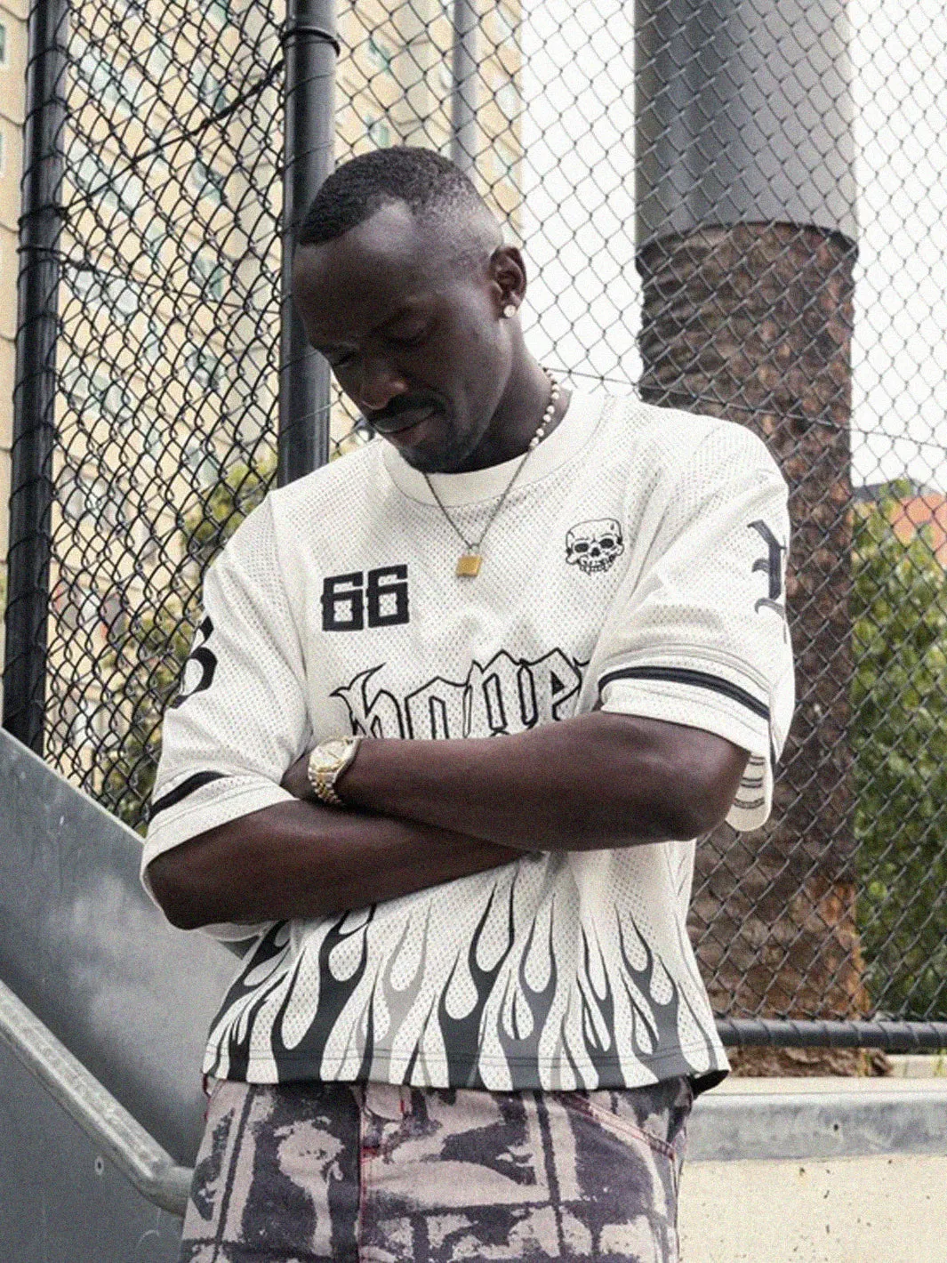 FC BURNER JERSEY - MESH WHITE