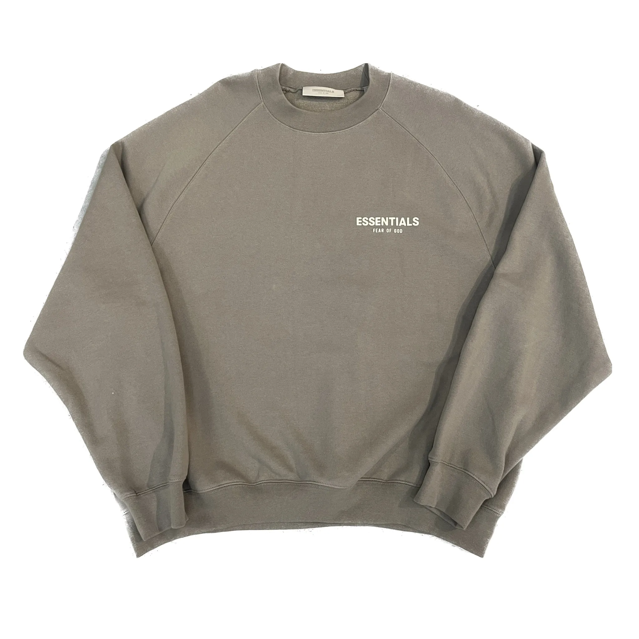 Fear of God Essentials Logo Crew Neck Sweat Desert Taupe
