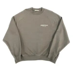 Fear of God Essentials Logo Crew Neck Sweat Desert Taupe