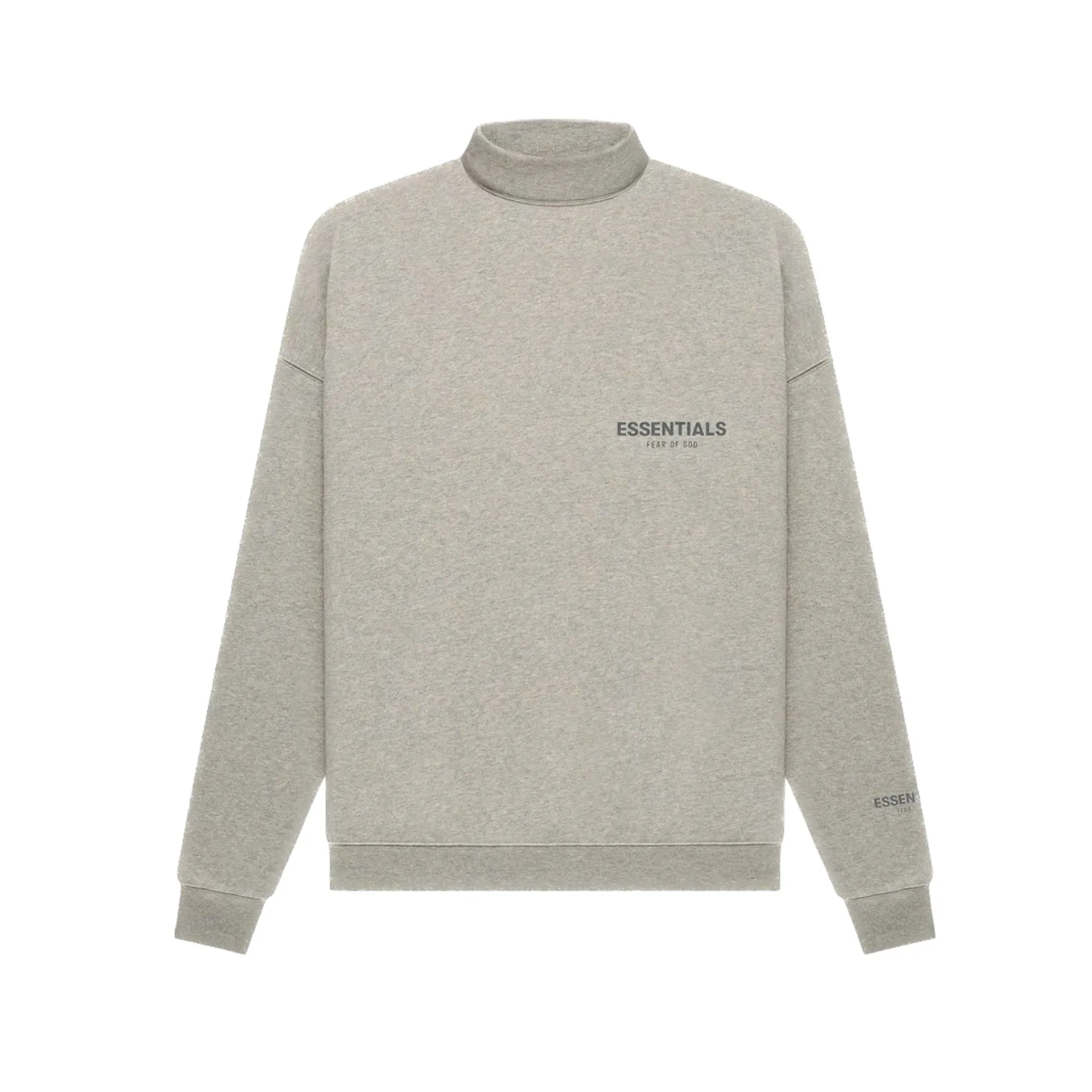 Fear of God Essentials Pullover Mockneck Dark Heather Oat