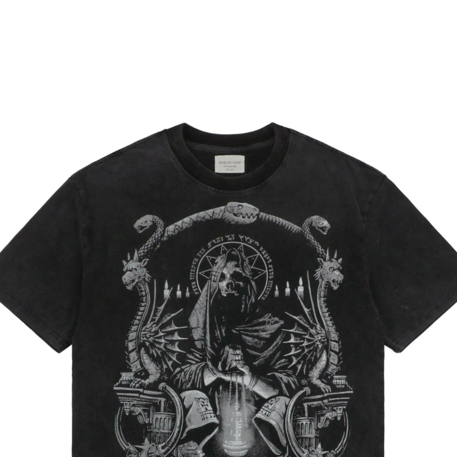 FEAR OF GOD ESSENTIALS "MUERTA'S RITUAL" BLACK SHIRT 2019 SPRING-SUMMER APPAREL COLLECTION